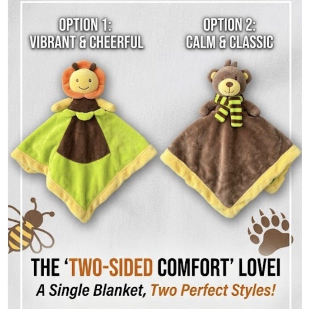 Baby Essentials Lil Monkey King Of The Jungle Lion Lovey Flip Security Blanket